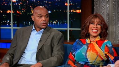 Gayle King, Charles Barkley, Ebon Moss-Bachrach still