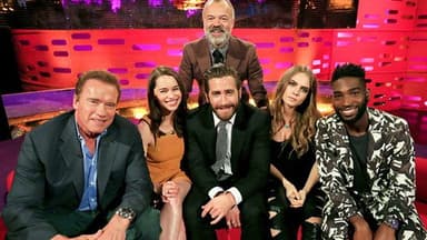 Arnold Schwarzenegger, Emilia Clarke, Jake Gyllenhaal, Cara Delevingne, Tinie Tempah still