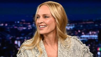Uma Thurman, Emma Chamberlain, Derrick Stroup still