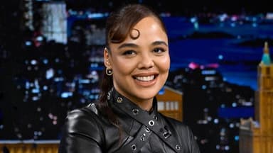 Tessa Thompson, Andy Cohen, The National still