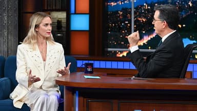 Emily Blunt, George Saunders still