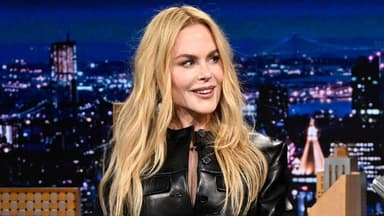 Nicole Kidman, Luke Thompson, Jack Hughes, Quinn Hughes and Hilary Knight, Chef Mario Carbone still