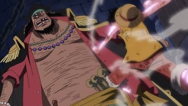Jet Pistol of Anger! Luffy vs. Blackbeard! still