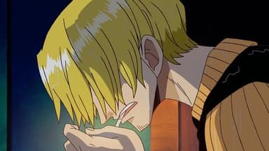 Sanji Barges In! Sea Train Battle in the Storm! still